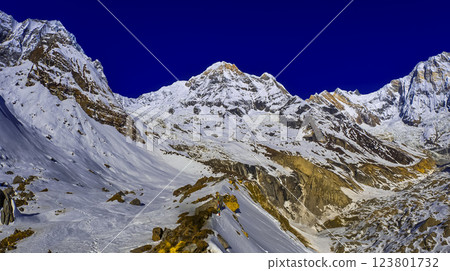 Annapurna Range, Himalaya 123801732