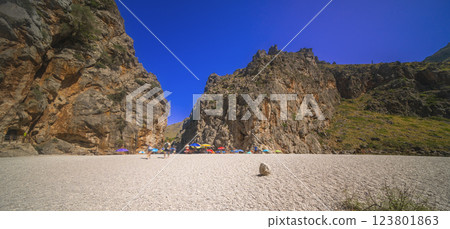 Cala Sa Calobra, Spain Cala Sa Calobra, Spain 123801863