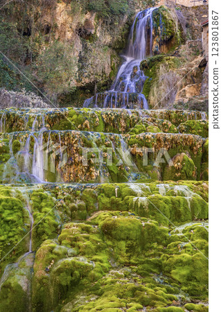 Orbaneja del Castillo Waterfall, Spain Orbaneja del Castillo Waterfall, Spain 123801867