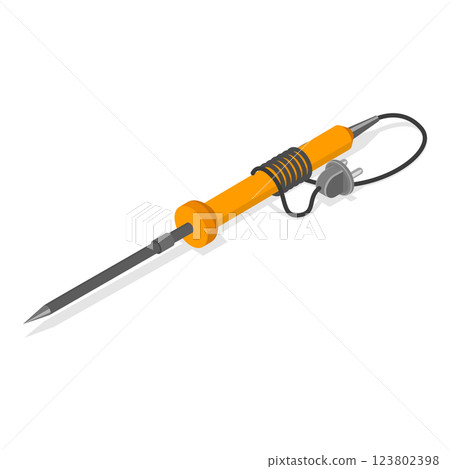 3D Isometric Flat Icon of Welding Tool. Item 1 3D Isometric Flat Icon of Welding Tool. Item 1 123802398