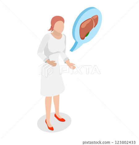 3D Isometric Flat  Illustration of Chemotherapy. Item 2 123802433