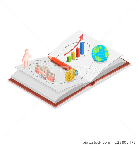 3D Isometric Flat Illustration of Brand Position. Item 1 3D Isometric Flat Illustration of Brand Position. Item 1 123802475