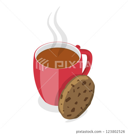 3D Isometric Flat  Set of Tea Types. Item 8 123802526