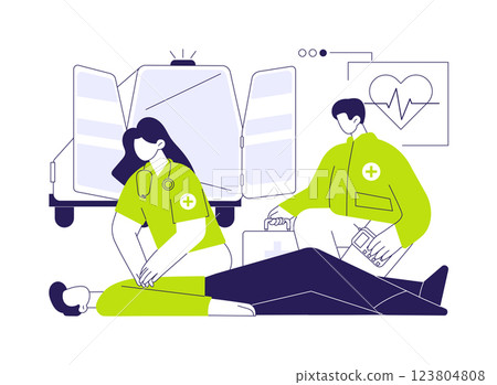 CPR abstract concept vector illustration. 123804808
