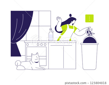 Domestic overconsumption abstract concept vector illustration. Domestic overconsumption abstract concept vector illustration. 123804818