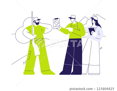 Control hunting abstract concept vector illustration. 123804825