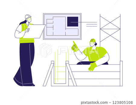 Temporary foundation abstract concept vector illustration. Temporary foundation abstract concept vector illustration. 123805108