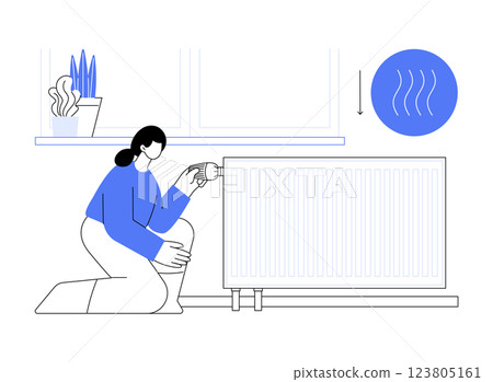Control heating isolated cartoon vector illustrations. Control heating isolated cartoon vector illustrations. 123805161