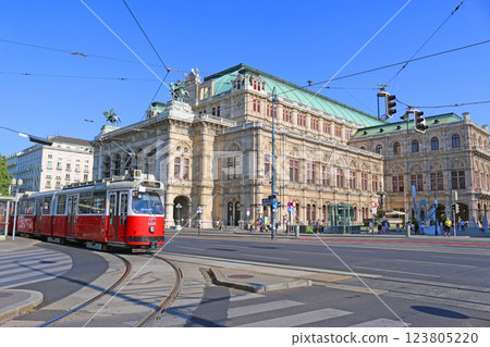 Vienna cityscape Vienna State Opera 123805220