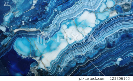 AI image: Texture of blue natural stone cross section 123806163