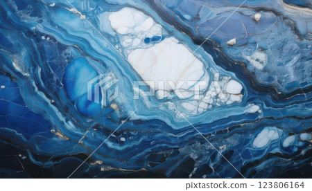 AI image: Texture of blue natural stone cross section 123806164