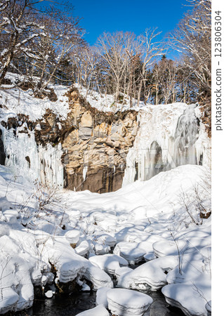 Hokkaido Sapporo City Ashiribetsu waterfall Hokkaido Sapporo City Ashiribetsu waterfall 123806304