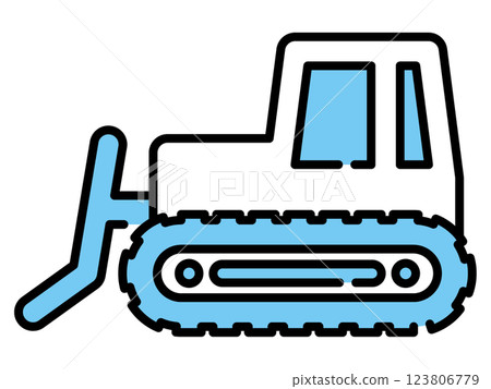 Bulldozer icon 123806779