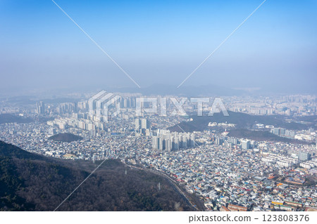 從韓國大邱前山瞭望台看到的風景 123808376