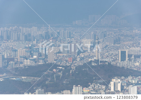 從韓國大邱前山瞭望台看到的風景 123808379