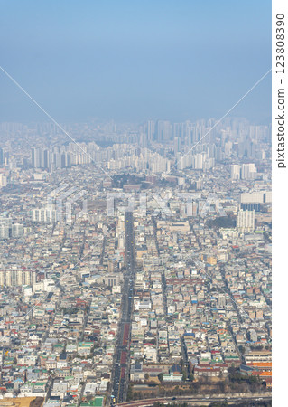 View from Apsan Observatory, Daegu, Korea 123808390