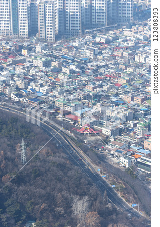 從韓國大邱前山瞭望台看到的風景 123808393