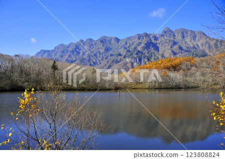 Togakushi and the mirror pond 123808824