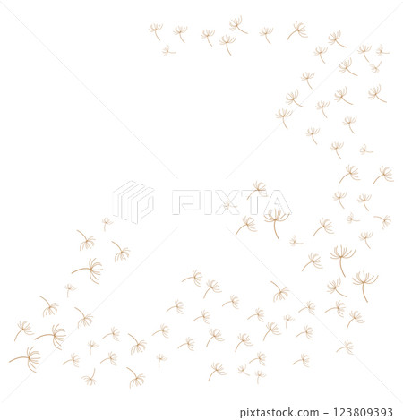 dandelion logo concept wallpaper background design illustration dandelion plant template flying 123809393