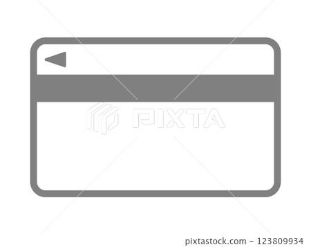 卡的輪廓圖標 123809934