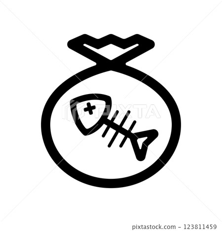 食物浪費圖示說明 123811459