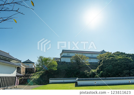 Tomioka Castle, a natural fortress in Reihoku-cho, Amakusa-gun, Kumamoto Prefecture, which withstood the fierce attack of the rebel army led by Amakusa Shiro Tomioka Castle, a natural fortress in Reihoku-cho, Amakusa-gun, Kumamoto Prefecture, which withstood the fierce attack of the rebel army led by Amakusa Shiro 123811623