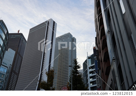 High Rise Office Buildings Under a Clear Sky, Tokyo Dec 5 2024 High Rise Office Buildings Under a Clear Sky, Tokyo Dec 5 2024 123812015