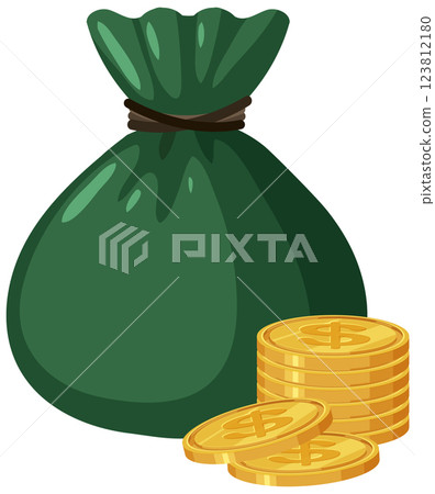 Financial Growth and Wealth Illustration 123812180