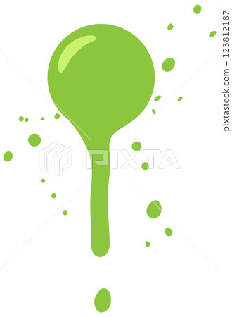 Vibrant Green Paint Splash Illustration Vibrant Green Paint Splash Illustration 123812187