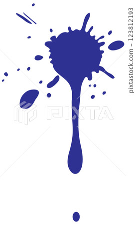 Abstract Blue Paint Splash Vector 123812193