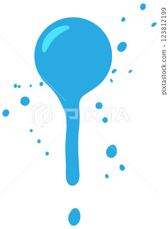 Blue Paint Splash Vector Art 123812199