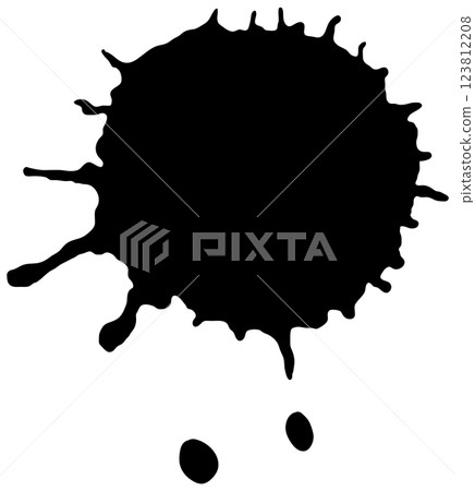 Abstract Ink Splatter Vector Art Abstract Ink Splatter Vector Art 123812208