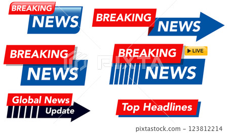 Dynamic News Banner Set 123812214