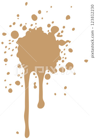 Abstract Coffee Stain Vector Art Abstract Coffee Stain Vector Art 123812230