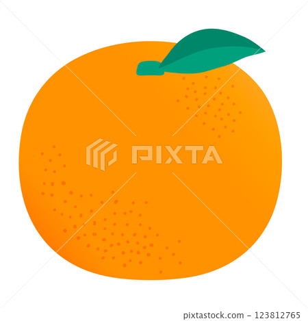 Simple orange illustration 123812765