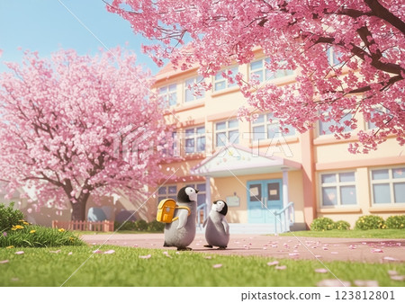 First grade of elementary school: Penguins start school in spring First grade of elementary school: Penguins start school in spring 123812801