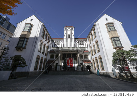 Front of Waseda University Tsubouchi Theatre Museum. Dec 6 2024 123813459