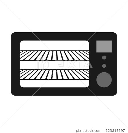 Microwave vector icon 123813697