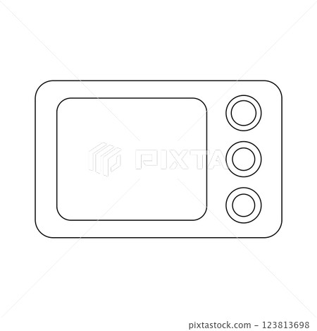Microwave vector icon Microwave vector icon 123813698
