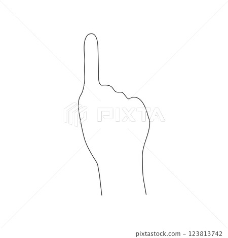 hand icon pointing 123813742