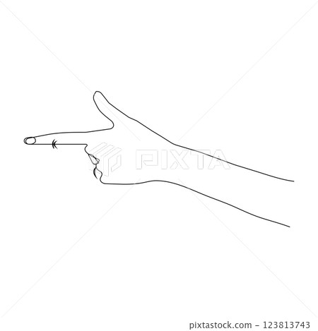 hand icon pointing 123813743