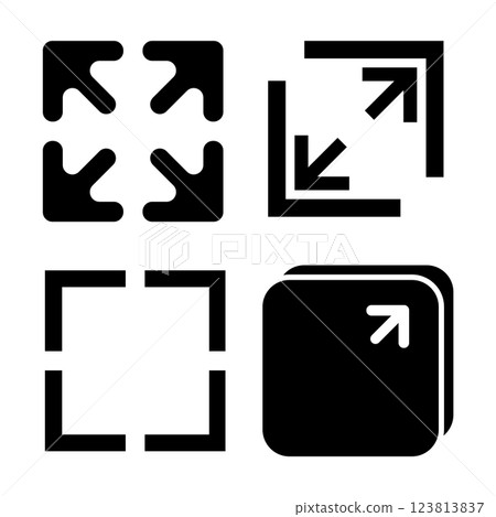 full screen mode icon 123813837