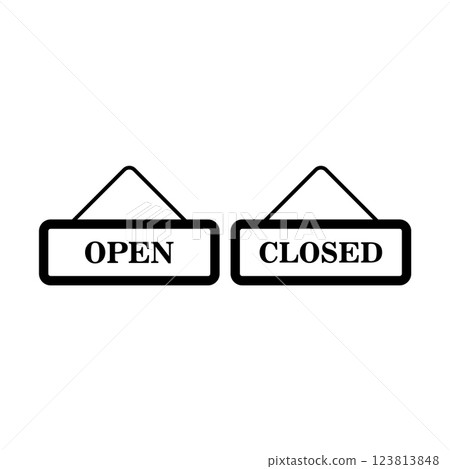 open and close icon 123813848