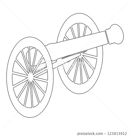 old cannon icon old cannon icon 123813912