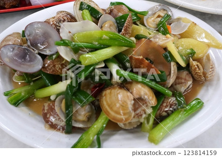 Stir-fried clams 123814159