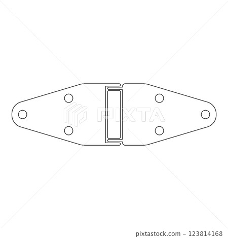 a set of door hinge icons a set of door hinge icons 123814168