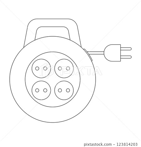 extension cord simple vector icon 123814203