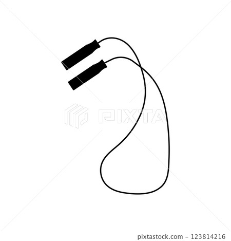 jump rope vector icon 123814216