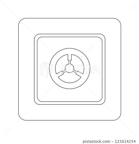 safe icon vector safe icon vector 123814254