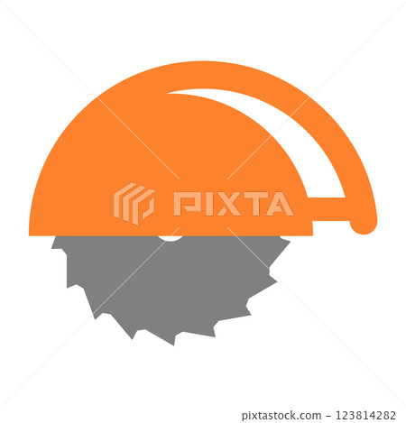 Circular saw vector icon 123814282